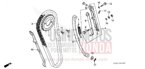 CHAINE A CAMES/TENDEUR CM125CN de 1992